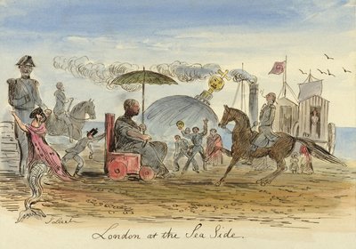 Londres no lado do mar, pub.1844 de John Leech