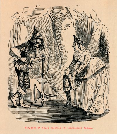 Margarida de Anjou, conhecendo o benevolente Ladrão, de John Leech