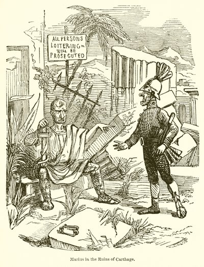Marius nas Ruínas de Cartago de John Leech