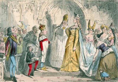 Casamento de Henry the Sixth e Margaret of Anjou de John Leech