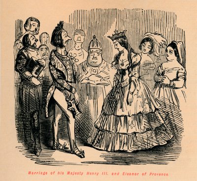 Casamento de Sua Majestade Henrique III e Eleanor da Provença, c1860, c186 de John Leech