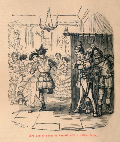 Sextus consola-se com uma festinha, 1852 de John Leech