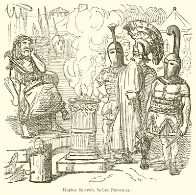 Scaevola antes Porsena de John Leech