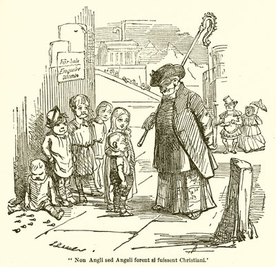 No entanto, se um anjo não Angles tornou-se cristã de John Leech