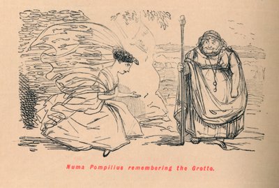 Numa Pompílio recordando a Gruta, 1852 de John Leech