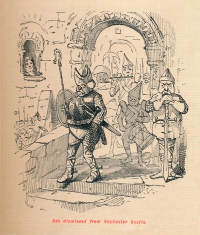 Odo demitido do Castelo de Rochester, c1860, c1860 de John Leech