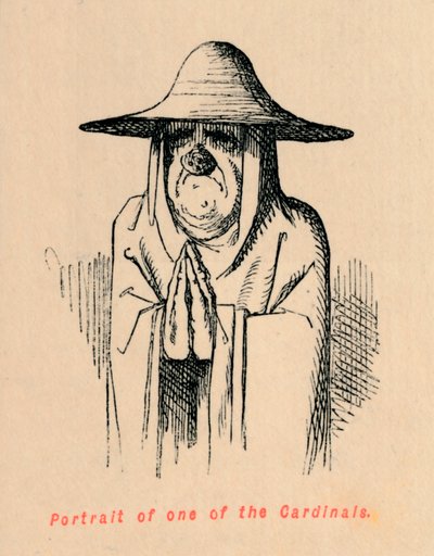 Retrato de um dos cardeais, c1860, c1860 de John Leech