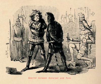 Briga entre Somerset e York, de John Leech