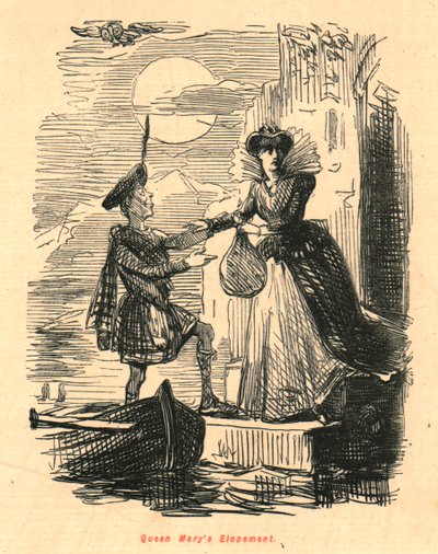 Rainha Marys Elopement, 1897. de John Leech
