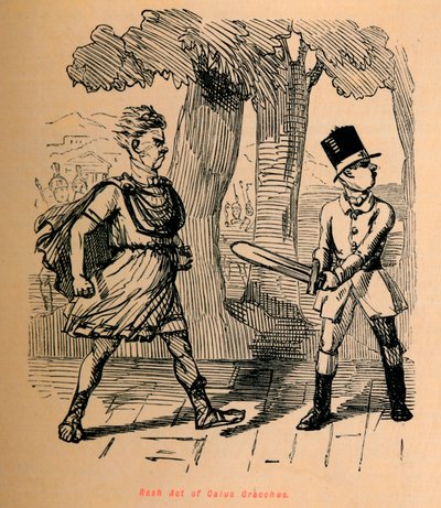 Ato precipitado de Gaius Gracchus, 1852 de John Leech