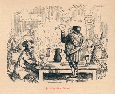 Lendo o sonho, c1860, c1860 de John Leech