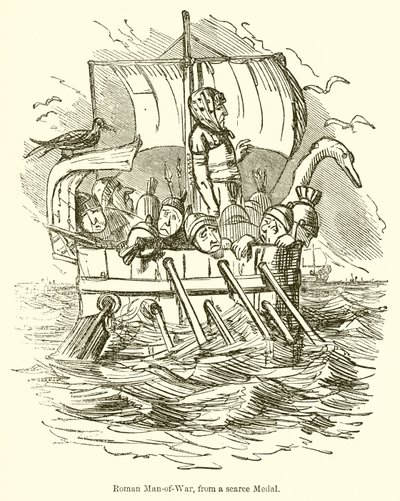 Homem-de-guerra romano, de uma medalha escassa de John Leech