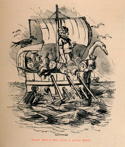 Guerra Romana, de uma escassa medalha, 1852 de John Leech