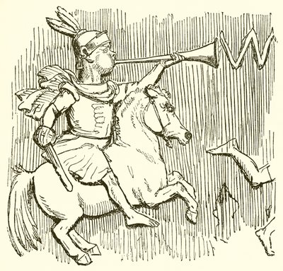 Soldado romano a cavalo de John Leech