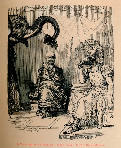 Posse de Fabricius sob circunstâncias bastante difíceis, 1852 de John Leech
