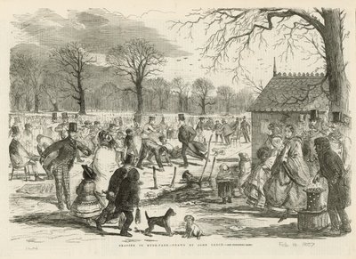 Patinação no Hyde Park de John Leech