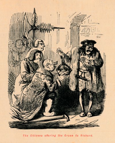 Os cidadãos oferecendo a coroa a Richard, de John Leech