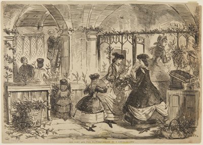A pia baptismal e as flores de John Leech