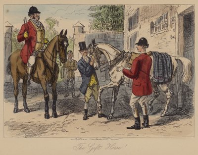 O cavalo de presente! de John Leech