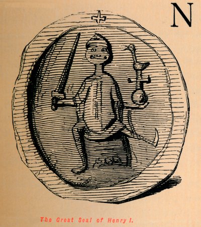 O Grande Selo de Henrique I, c1860, c1860 de John Leech