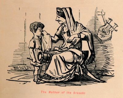 A Mãe dos Gracchi, 1852 de John Leech