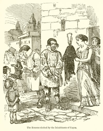 Os Romanos Vestidos pelos Habitantes de Cápua de John Leech