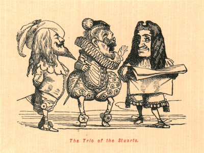 O trio dos Stuarts, 1897. de John Leech
