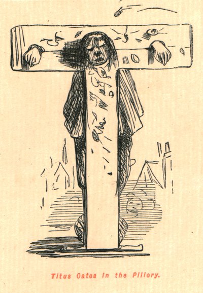 Titus Oates no Pelourinho, 1897. de John Leech