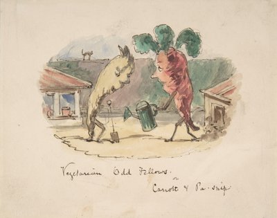 Companheiros Estranhos Vegetarianos: ou, Carrott e Pa-Snip, 1837-64. de John Leech