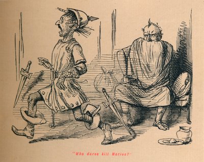 Quem ousa matar Marius, 1852 de John Leech