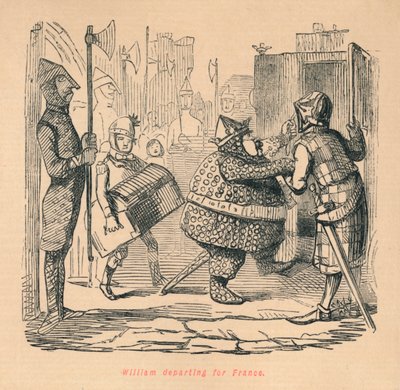 William partindo para a França, c1860, c1860 de John Leech