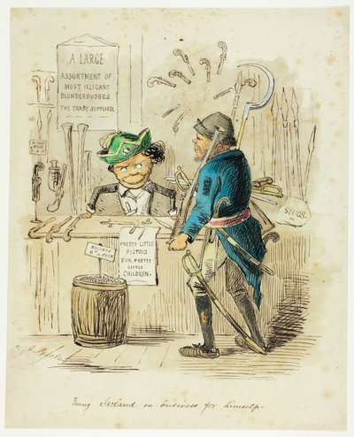 Jovem Irlanda no negócio para si mesmo de John Leech