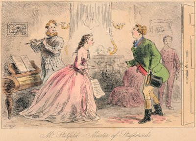 Sr. Stotford - Mestre de Staghounds, 1865. Artistas: John Leech, Hablot Knight Browne. de John Leech and Hablot Knight Browne