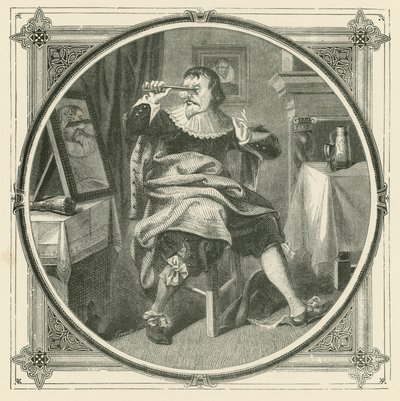 Quem corta o nariz cospe o próprio rosto (gravura) de John Leighton