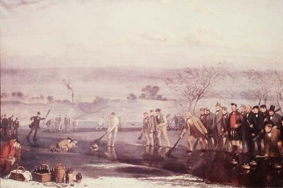 Curling em Rowyards Loch de John Levack