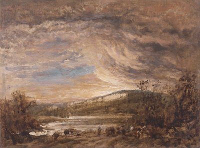 Uma Paisagem do Rio, Pôr-do-sol de John Linnell