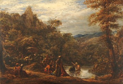 Batismo do eunuco, 1835-45 de John Linnell
