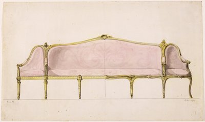 Design para um canapé de John Linnell