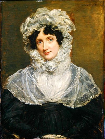 Retrato da Sra. Bolding, 1832 (ver 238969 para par) de John Linnell