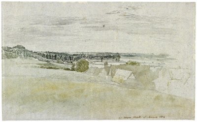 Vista de Amwell Hill, perto de Ware, em Hertfordshire, 1814. Por John Linnell de John Linnell
