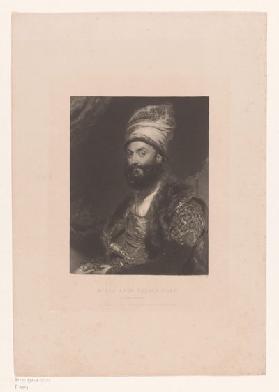 Portret van Mirza Abolhassan Khan Ilchi Mirza Abul Hassan Khan / (O Embaixador Persa) (título no objeto) de John Lucas