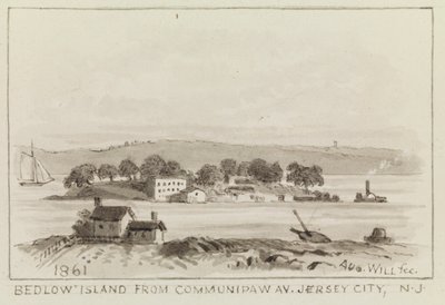 Ilha Bedlow de Communipaw Av., Jersey City, NJ, 1861 de John M. August Will