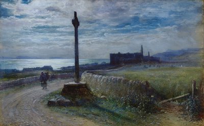 Viajante em um caminho costeiro de John MacWhirter