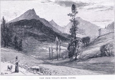 Vista da casa de Ticiano, de The Magazine of Art 1893, Cassell and Company de John MacWhirter