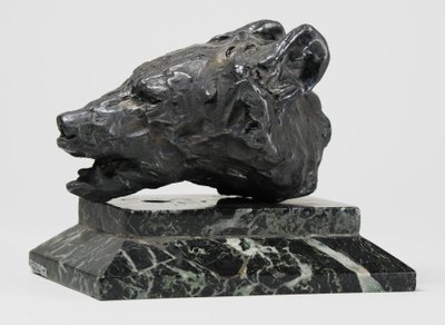 Cabeça de Urso, c.1900 (bronze) de John Macallan Swan