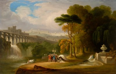 Alexandre e Diógenes (óleo a bordo) de John Martin