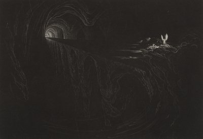 Ponte do Caos, c.1827 (mezzotint) de John Martin