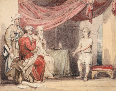Pregação de Cristo aos Anciãos no Templo de John Martin