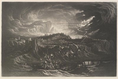 Queda das muralhas de Jericó de John Martin