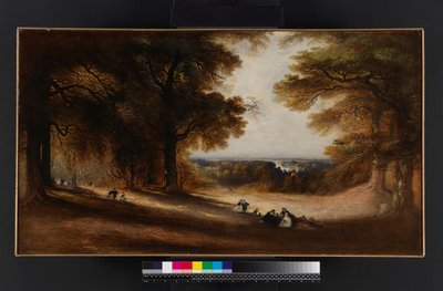Paisagem: vista no parque Richmond, 1850 de John Martin
